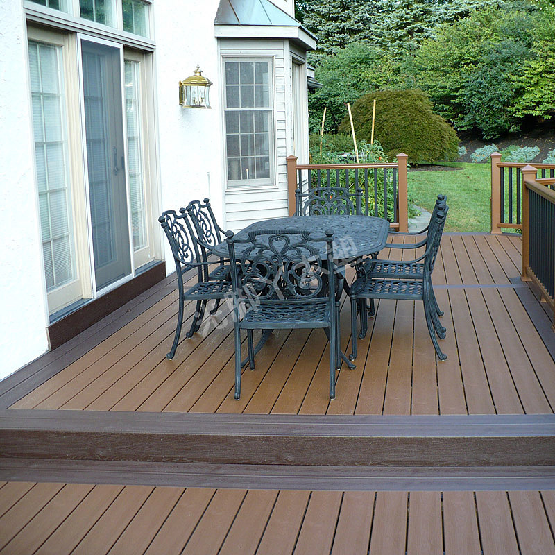 Wood plastic outdoor floor，Outdoor living space，Outdoor furniture floor，